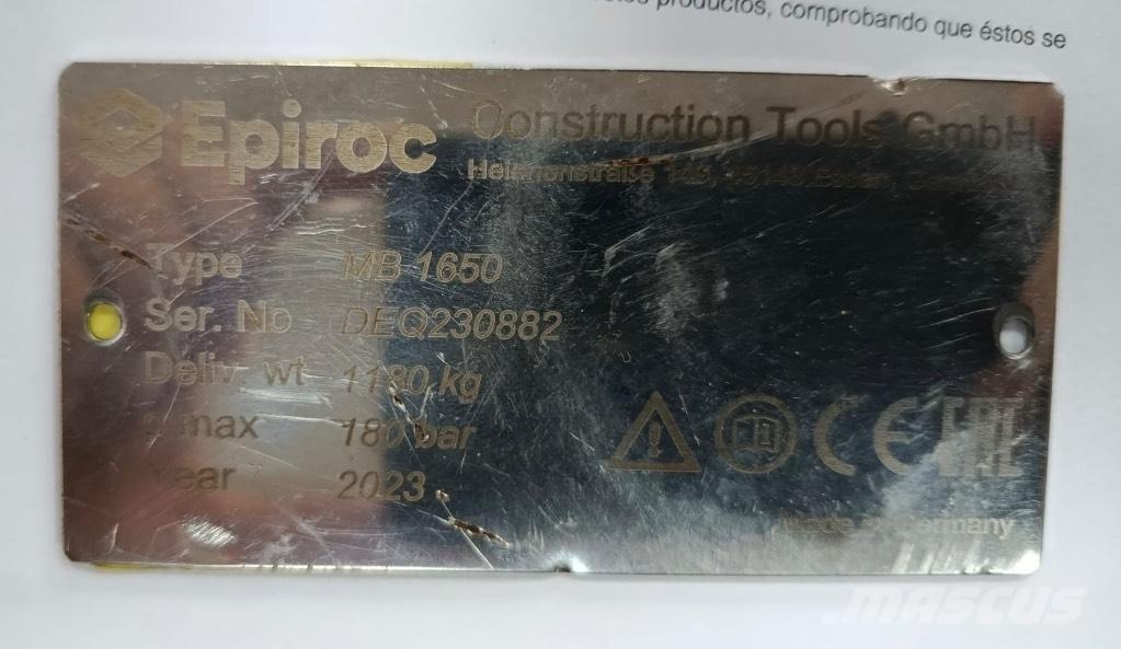 Epiroc MB1650 Fejtőgépek