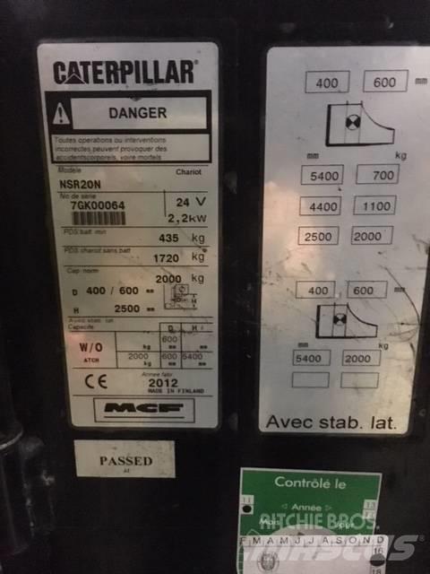 CAT NSR20N Elektromos gyalogkíséretű targoncák