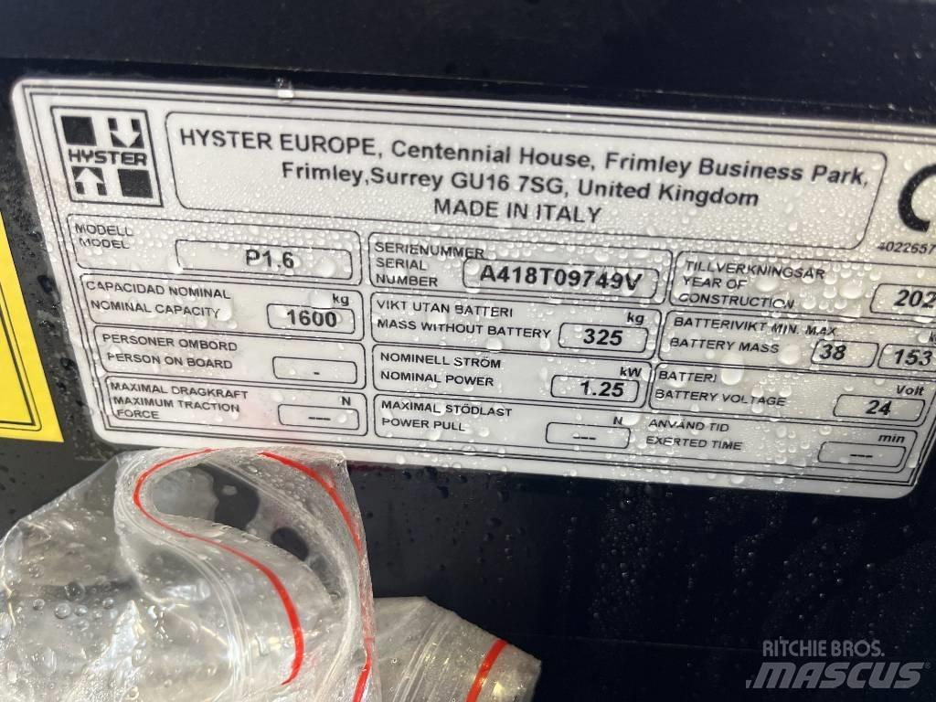 Hyster P 1.6 Alacsony emelőkocsi