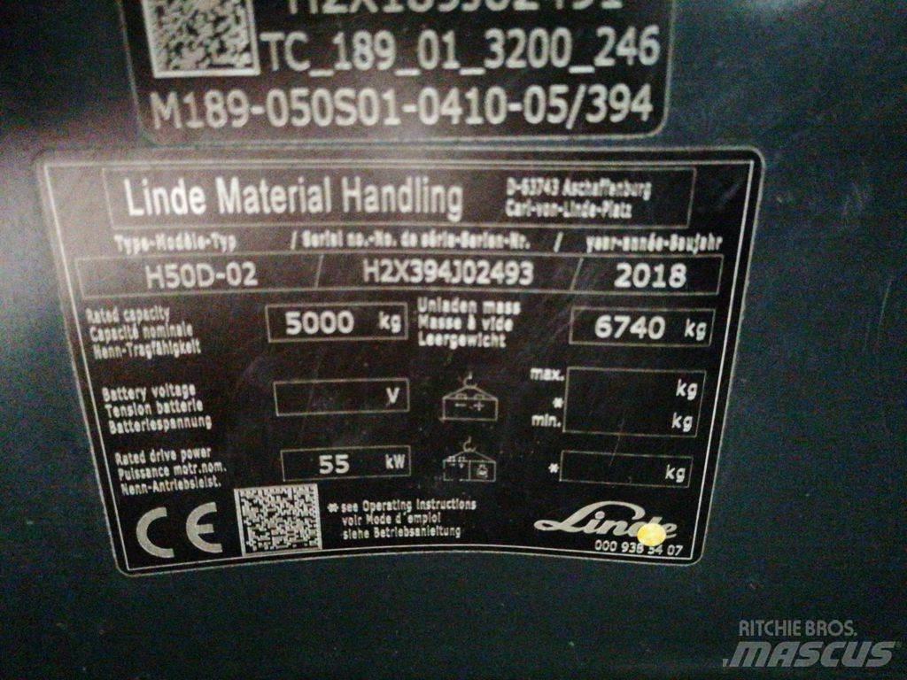 Linde H50D-02 Dízel targoncák