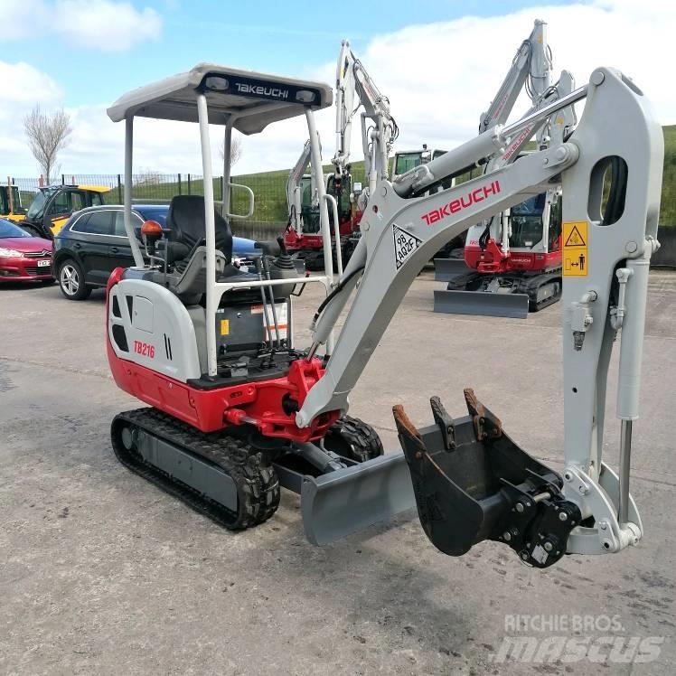 Takeuchi TB216 Mini kotrók < 7t