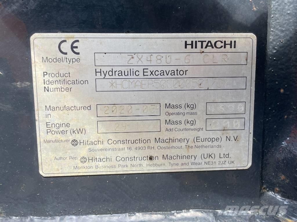 Hitachi ZX 48 U-6 Mini kotrók < 7t