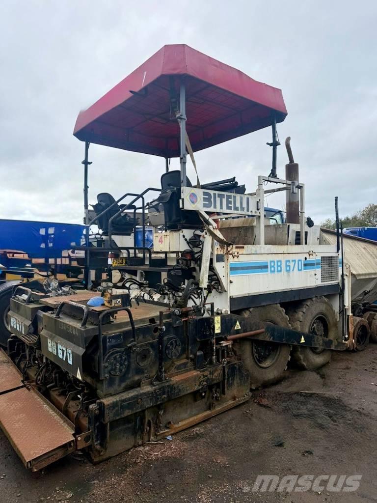 Bitelli BB 670 Aszfalt terítõ gépek