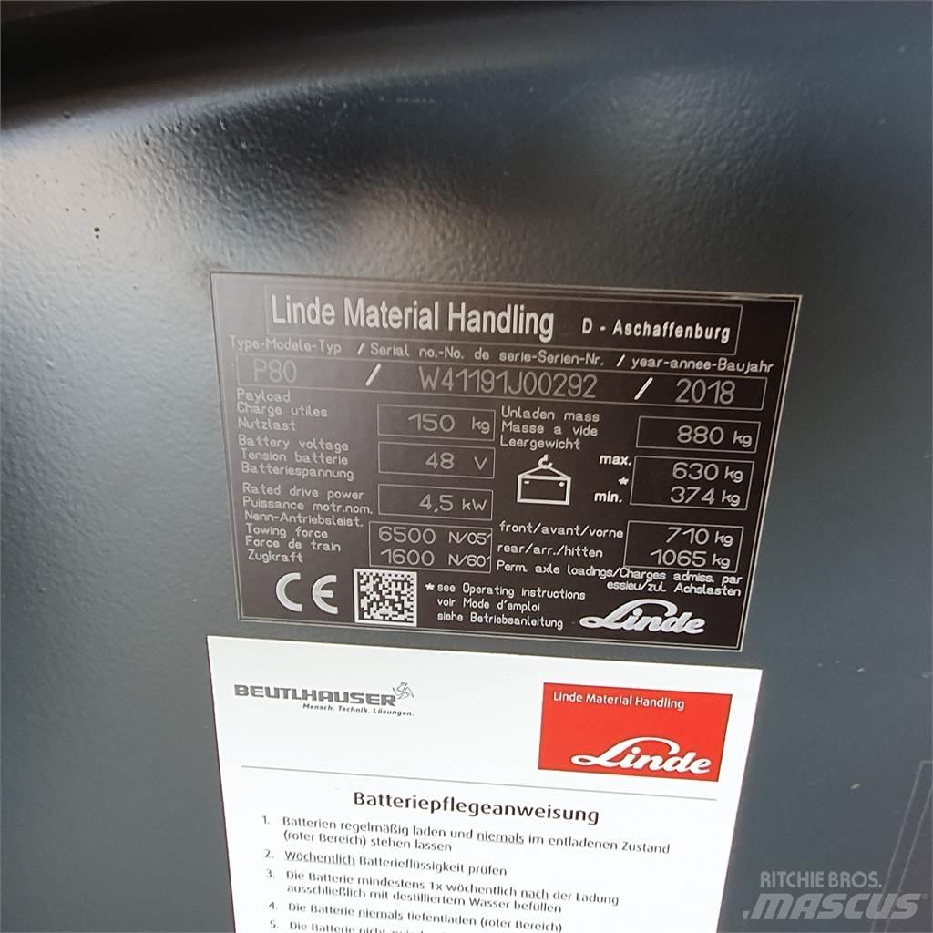 Linde P80 Vontatótargonca