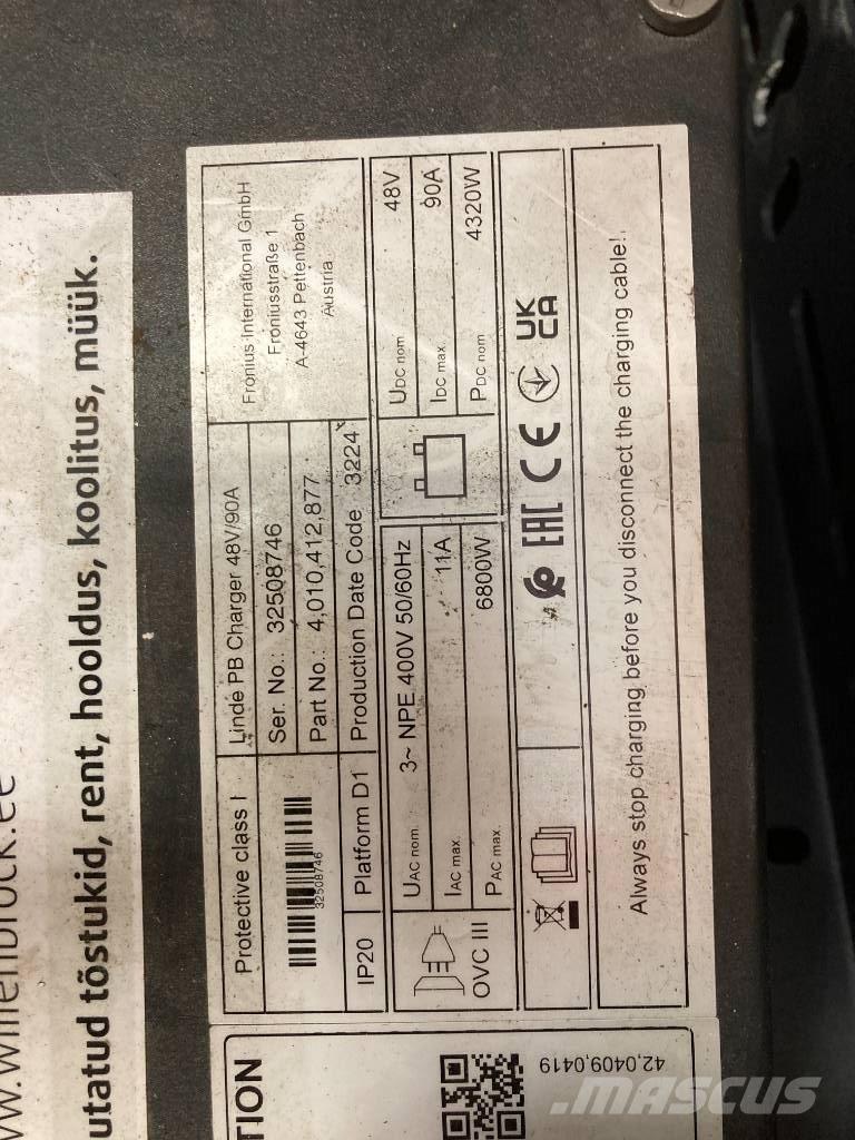 Linde R 14 Tolóoszlopos targonca