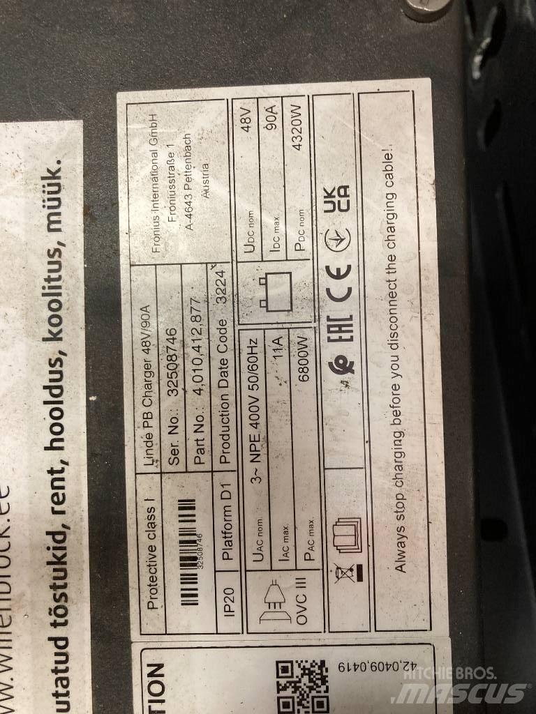 Linde R14/1120 Tolóoszlopos targonca