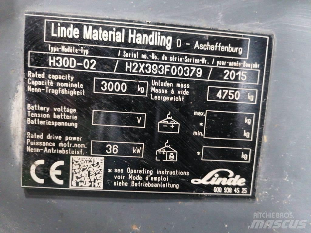 Linde H30D-02 Dízel targoncák