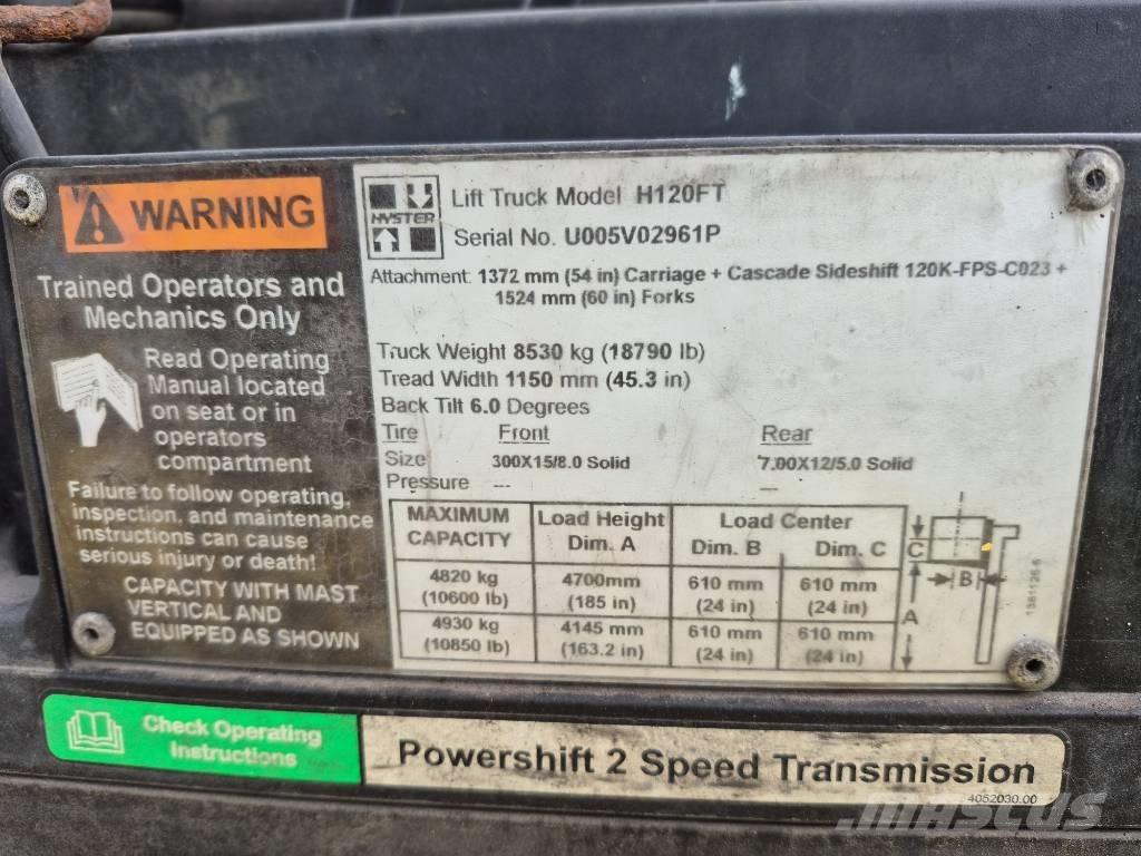 Hyster H 120 Targoncák-Egyéb