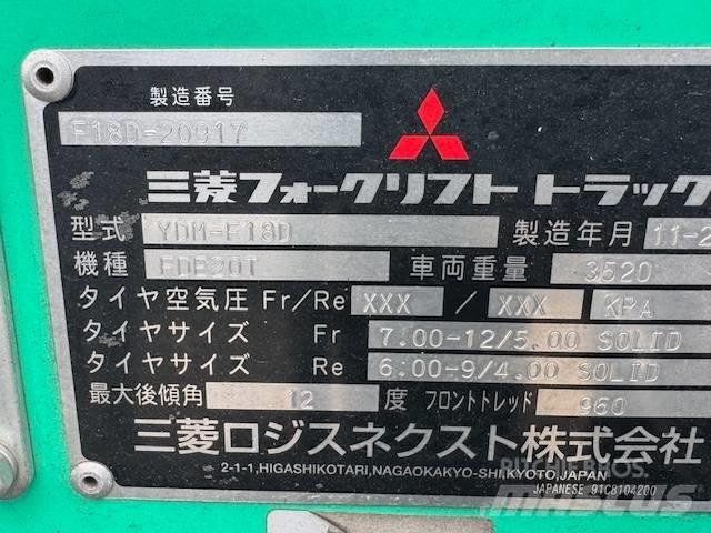 Mitsubishi FD 18 Dízel targoncák