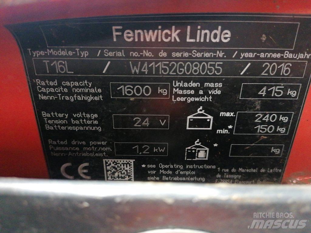 Linde T16L Kézi raklapemelő