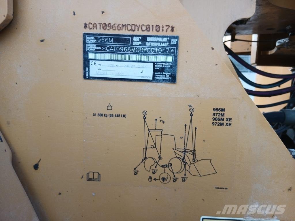 CAT 966 M Gumikerekes homlokrakodók