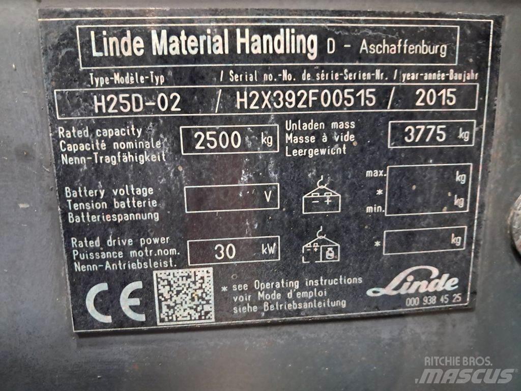Linde H25D-02 Dízel targoncák