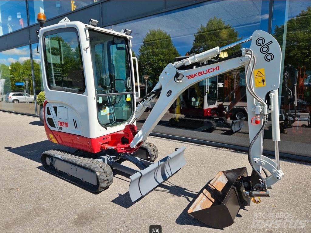 Takeuchi TB 216 Mini kotrók < 7t