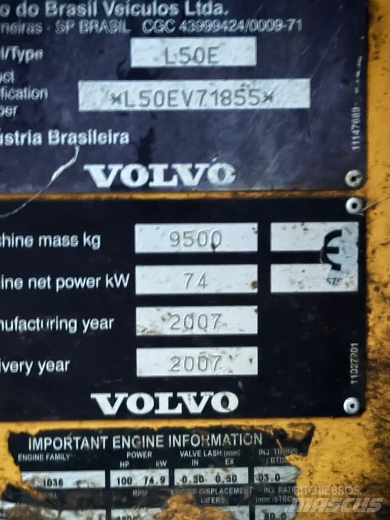 Volvo L50 E Gumikerekes homlokrakodók