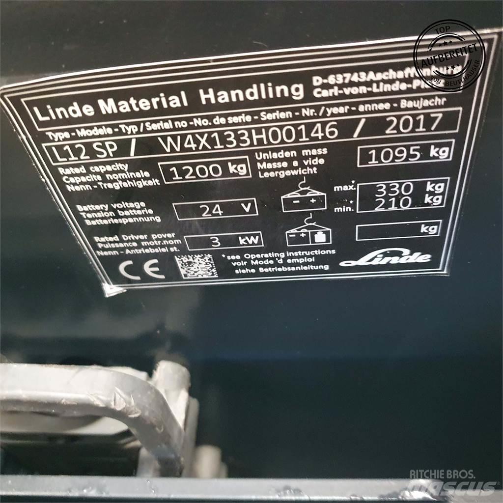 Linde L12SP Gyalogkíséretű targonca