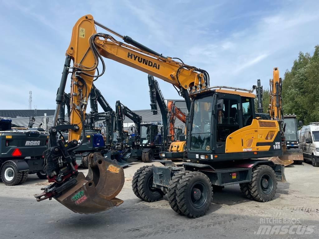 Hyundai HW140 Gumikerekes kotrók