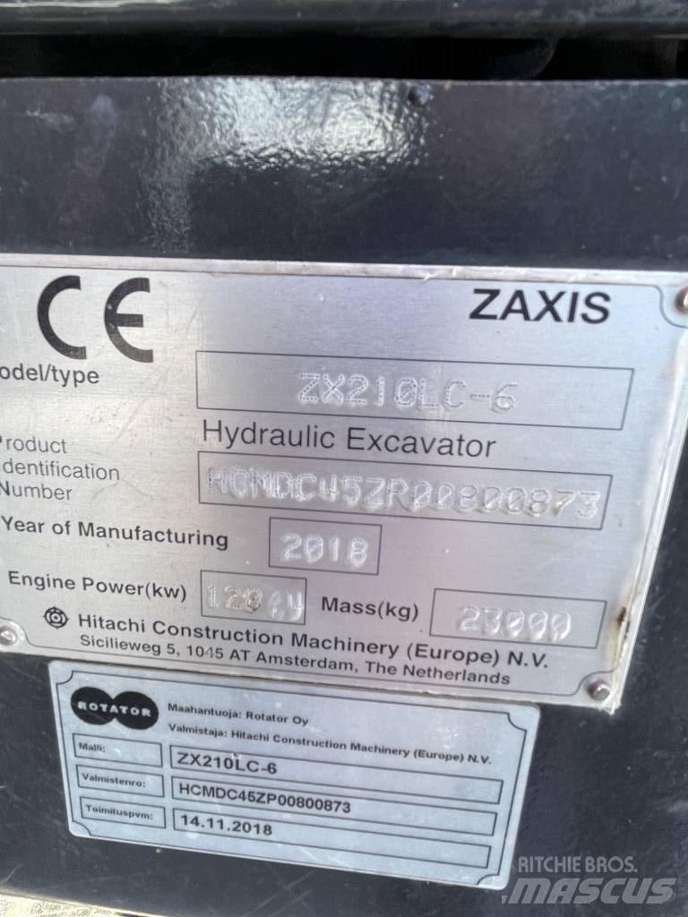 Hitachi ZX210LC-6 Lánctalpas kotrók
