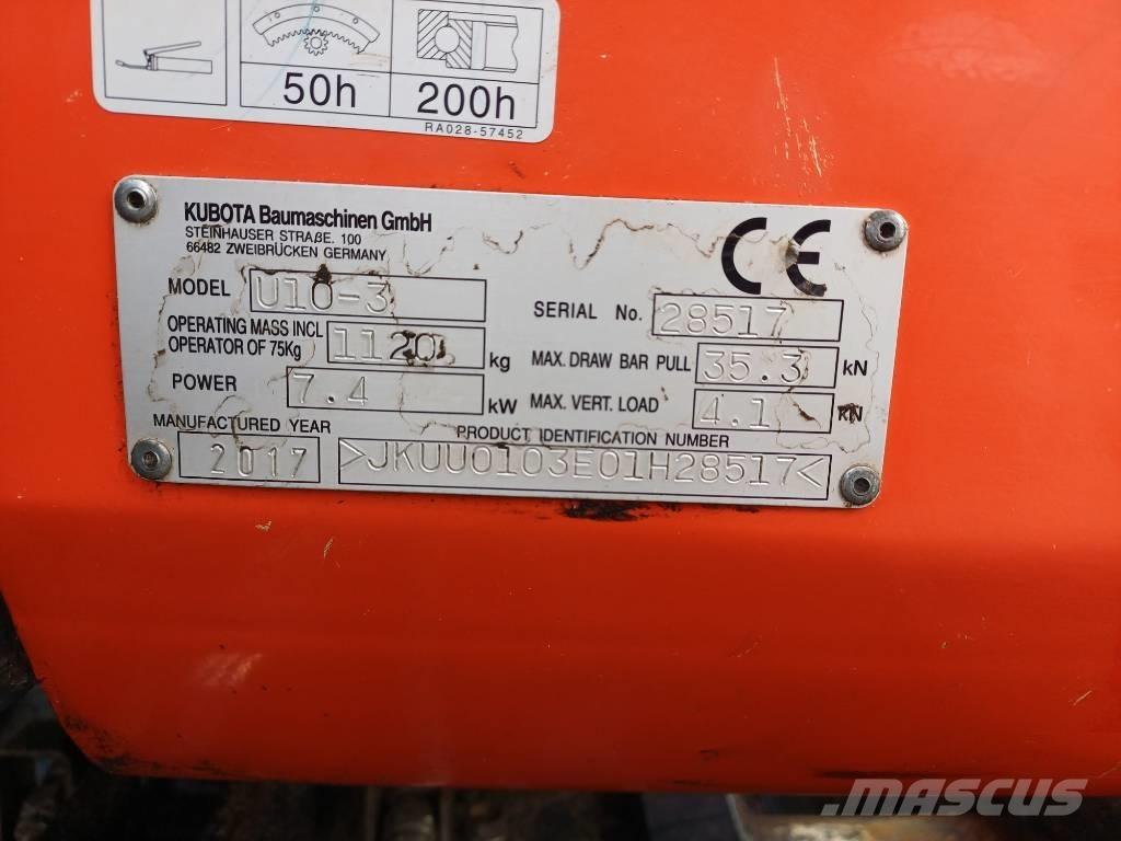 Kubota U 10-3 G Mini kotrók < 7t