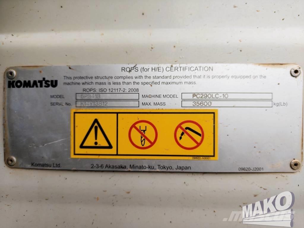 Komatsu PC 290 LC-10 Lánctalpas kotrók