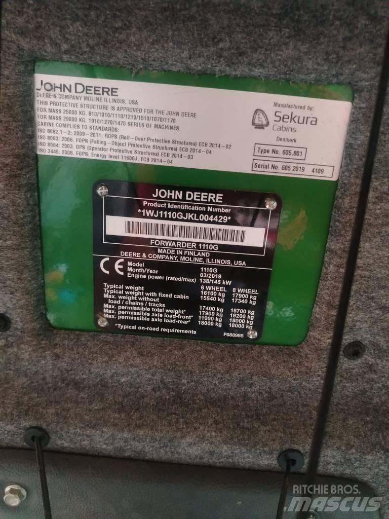 John Deere 1110 Kihordók