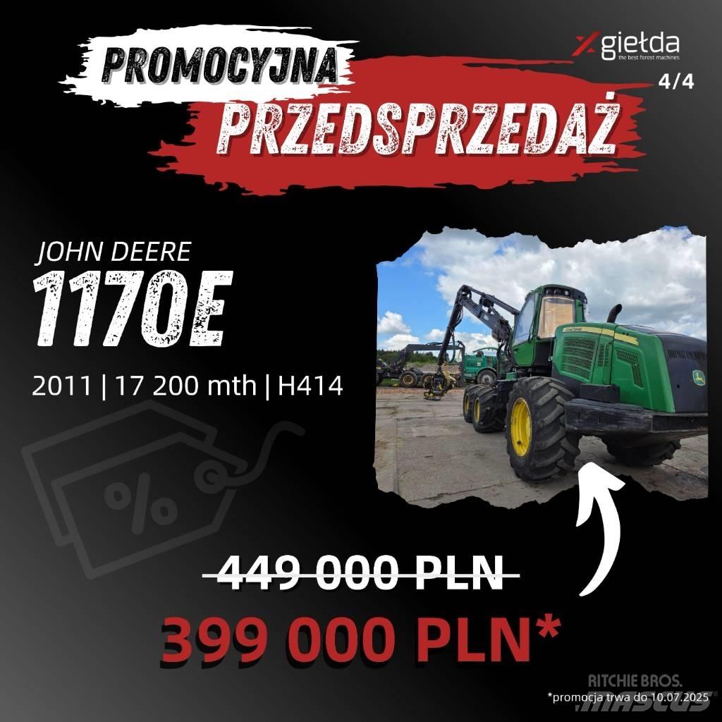 John Deere 1170 E Betakarítók