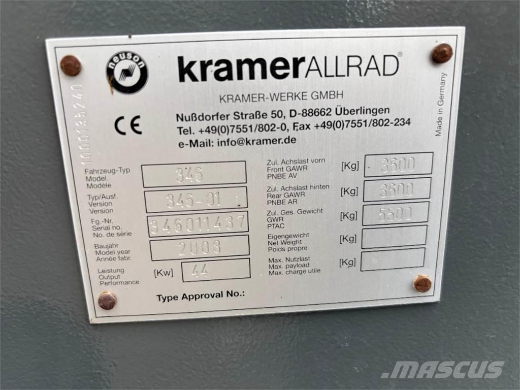 Kramer 750 Gumikerekes homlokrakodók