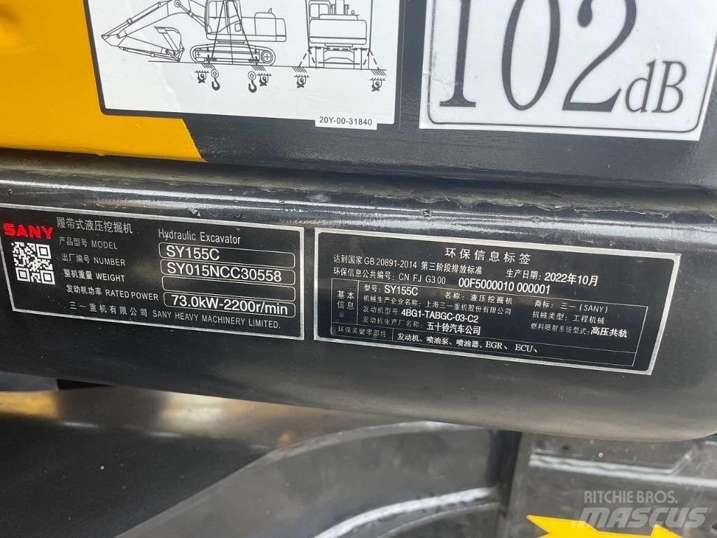 Sany SY 155 C Közepes (midi) kotrók 7 t - 12 t