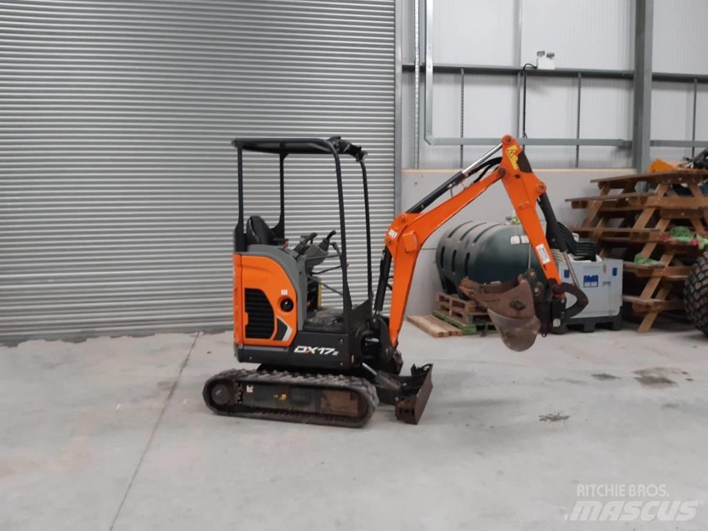 Doosan DX17Z Mini kotrók < 7t