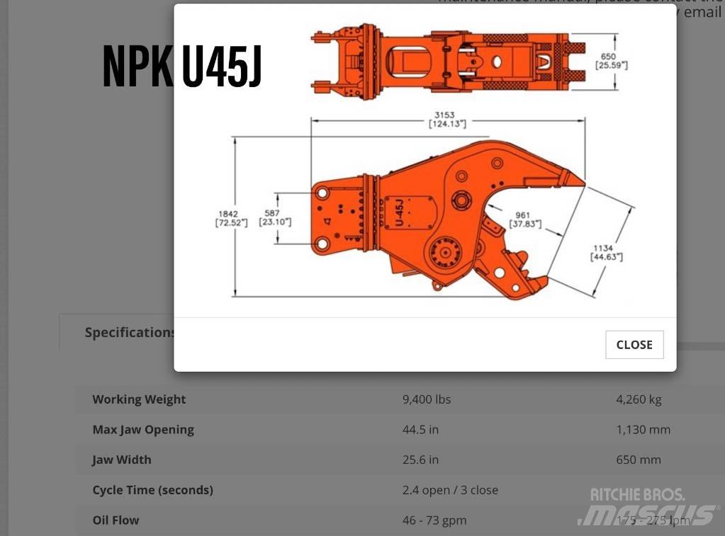 NPK U 45 JR Egyéb alkatrészek