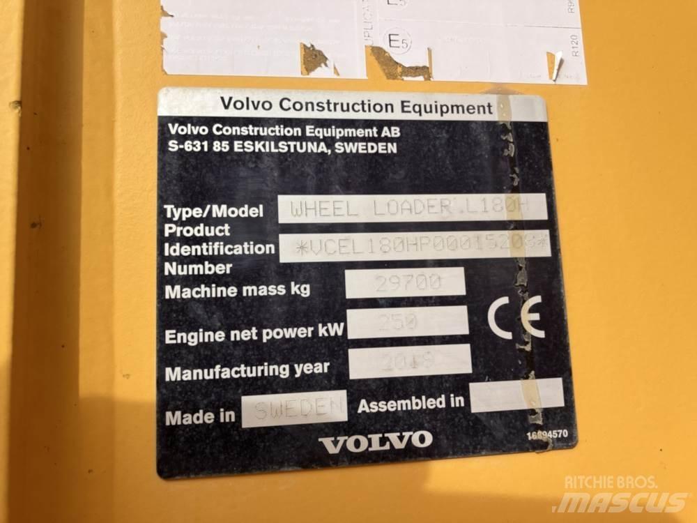 Volvo L180H Gumikerekes homlokrakodók