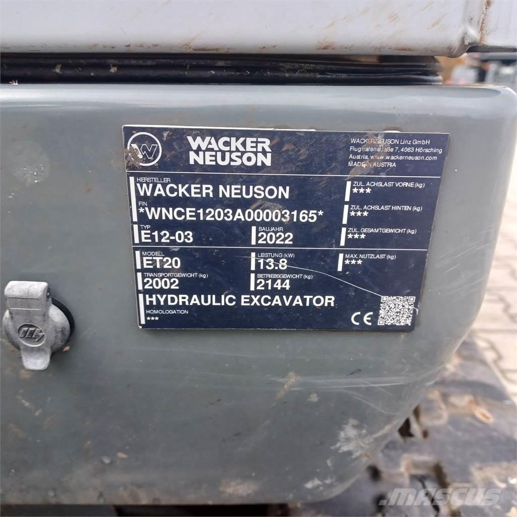 Wacker Neuson ET20 Lánctalpas kotrók