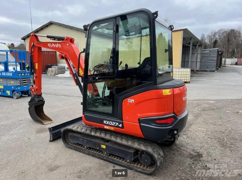 Kubota KX 027 Mini kotrók < 7t