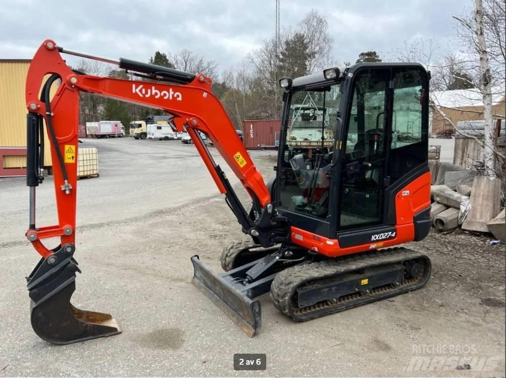 Kubota KX 027 Mini kotrók < 7t