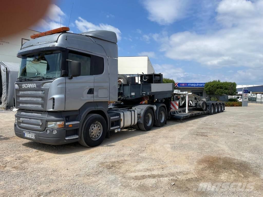 Scania R 580 Platós/Csörlős teherautók