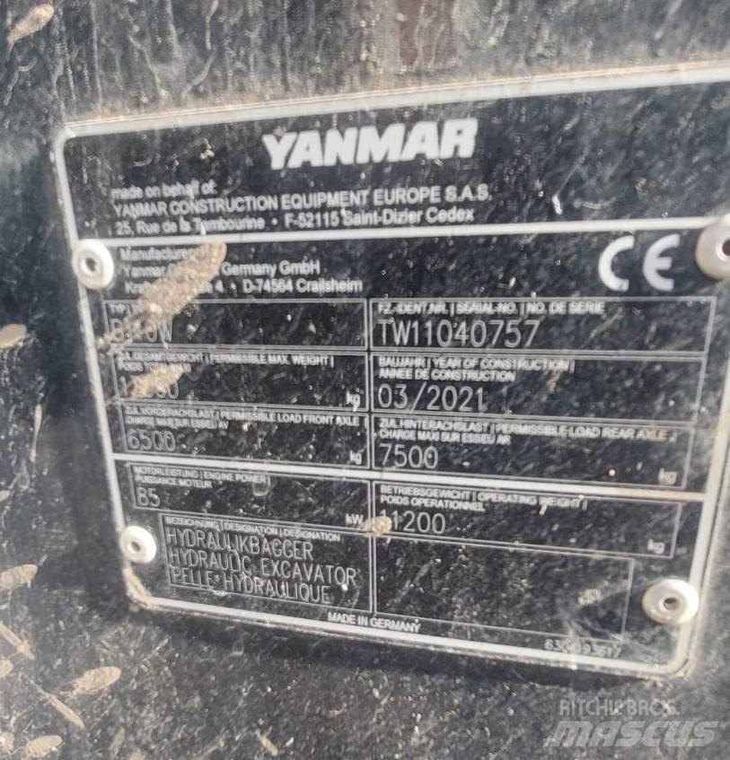 Yanmar B 110 W Gumikerekes kotrók