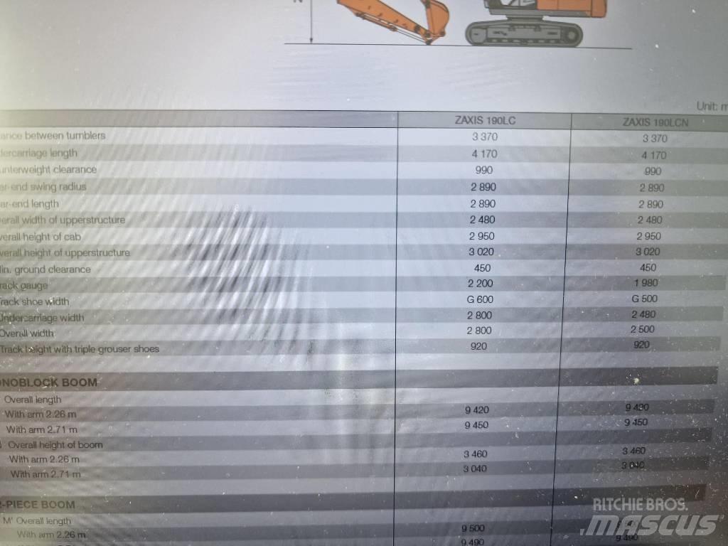 Hitachi ZX190LC-6 Lánctalpas kotrók