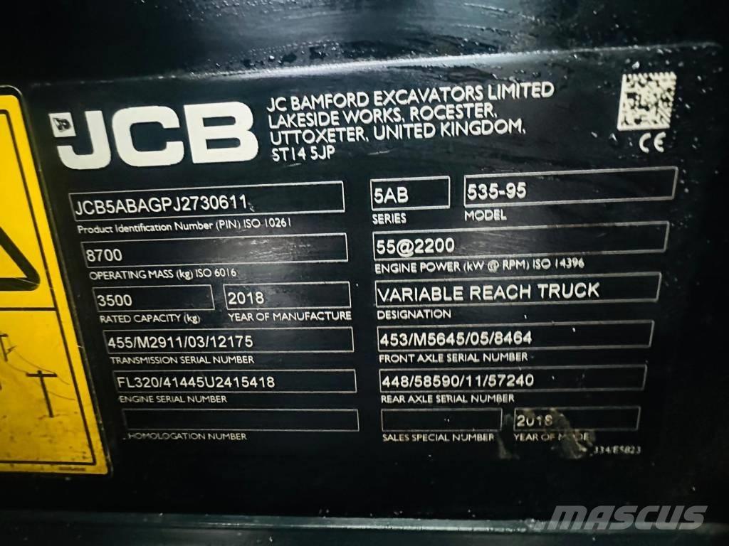 JCB 535-95 Teleszkópos mezőgazdasági rakodók