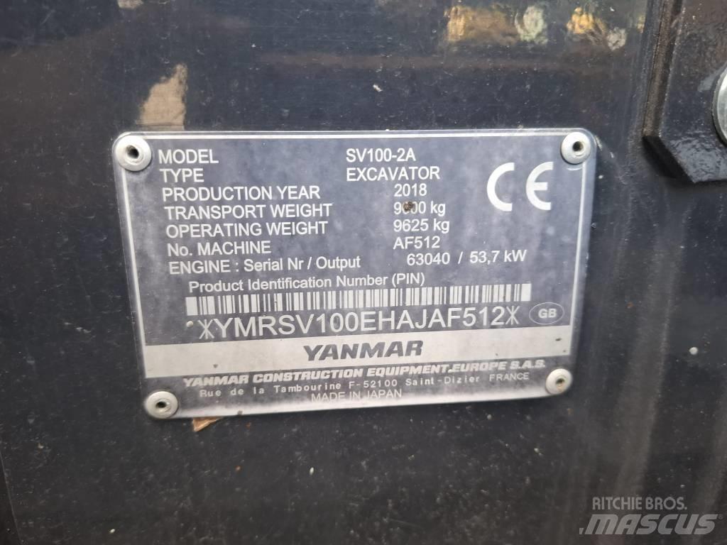Yanmar SV 100-2A Közepes (midi) kotrók 7 t - 12 t