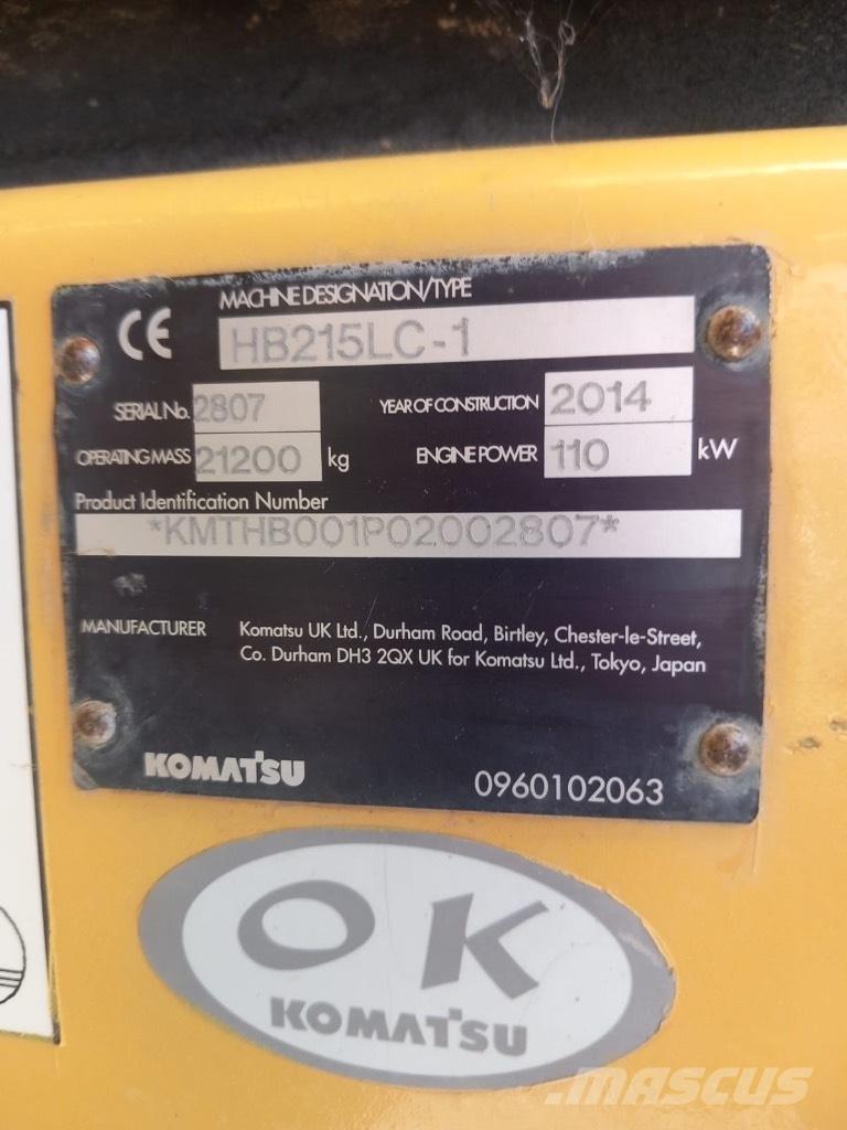 Komatsu HB 215 LC-1 Hűtők