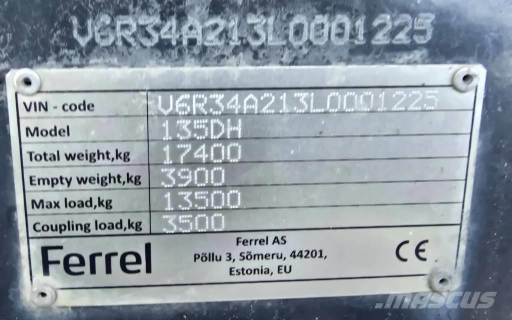Ferrel 135DH Egyéb mezőgazdasági pótkocsik