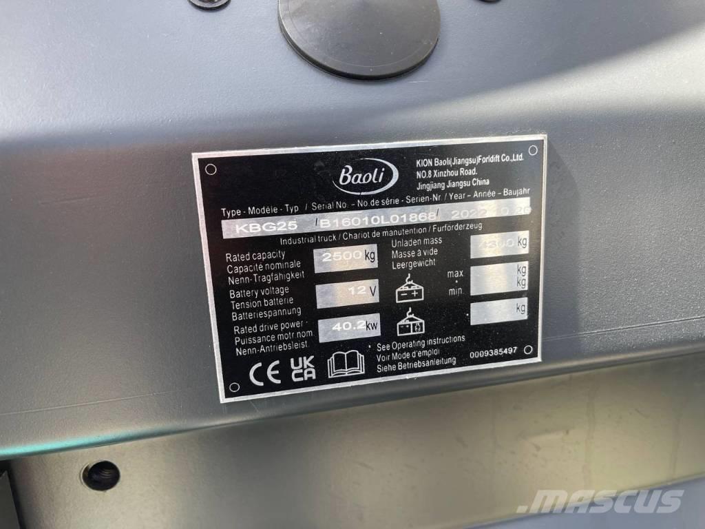 Baoli KBG 25 Gázüzemű targoncák