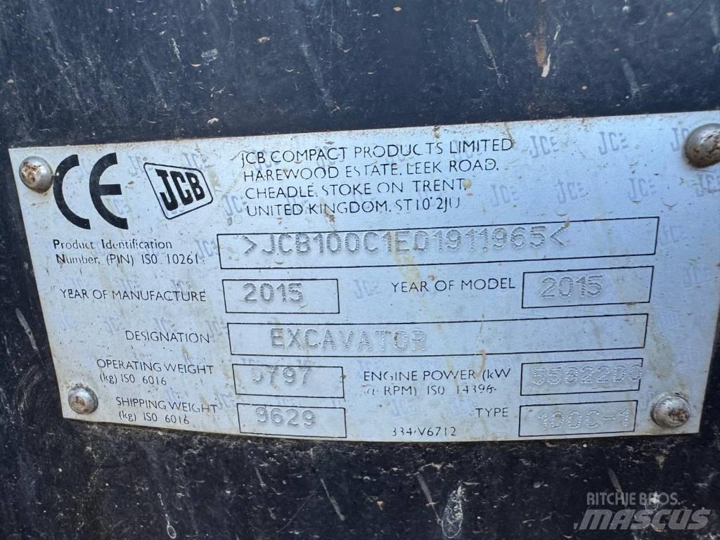 JCB 100 C-1 Közepes (midi) kotrók 7 t - 12 t