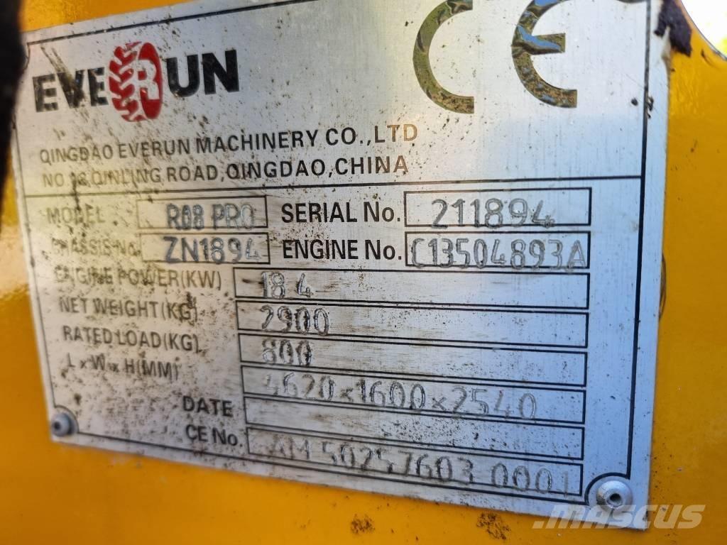 Everun R 08 Pro Gumikerekes homlokrakodók