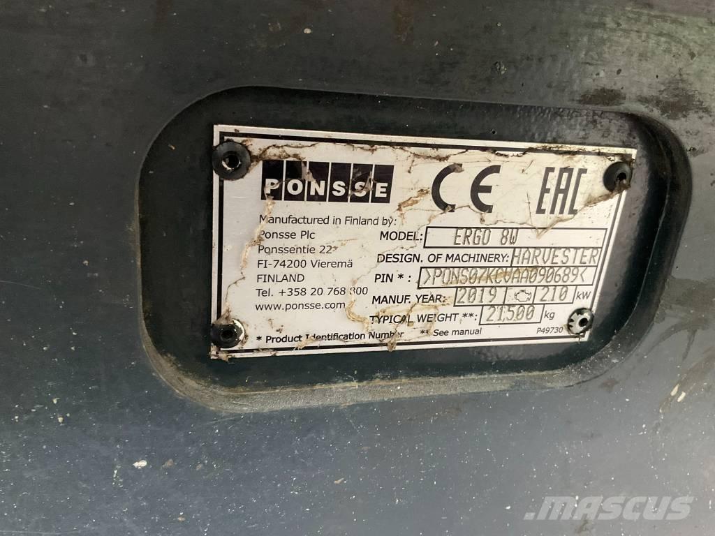 Ponsse Ergo 8W Betakarítók