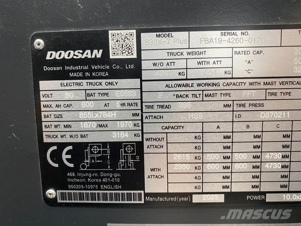 Doosan B30X-7 Elektromos targoncák