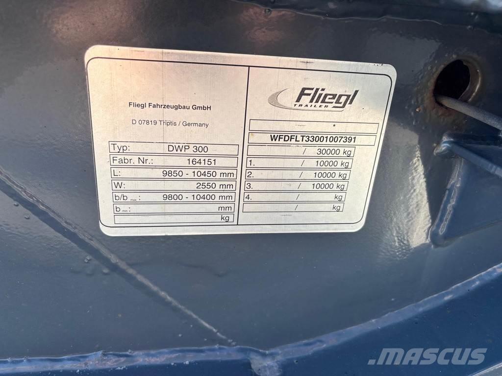 Fliegl 3-AXLE BDF Konténer keret / Konténeremelő pótkocsik