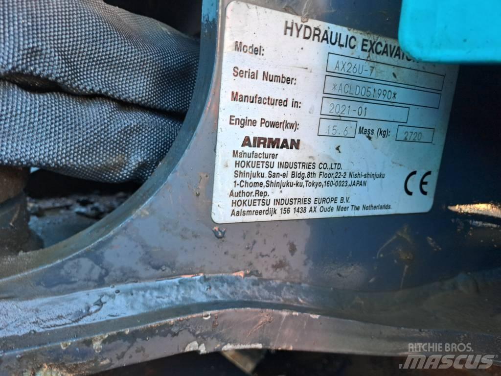 Airman AX26U Mini kotrók < 7t