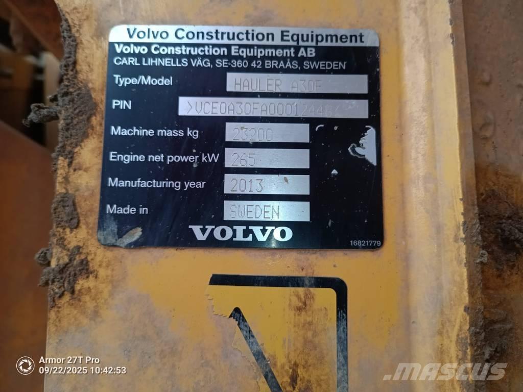 Volvo A 30 F Csuklósdömperek