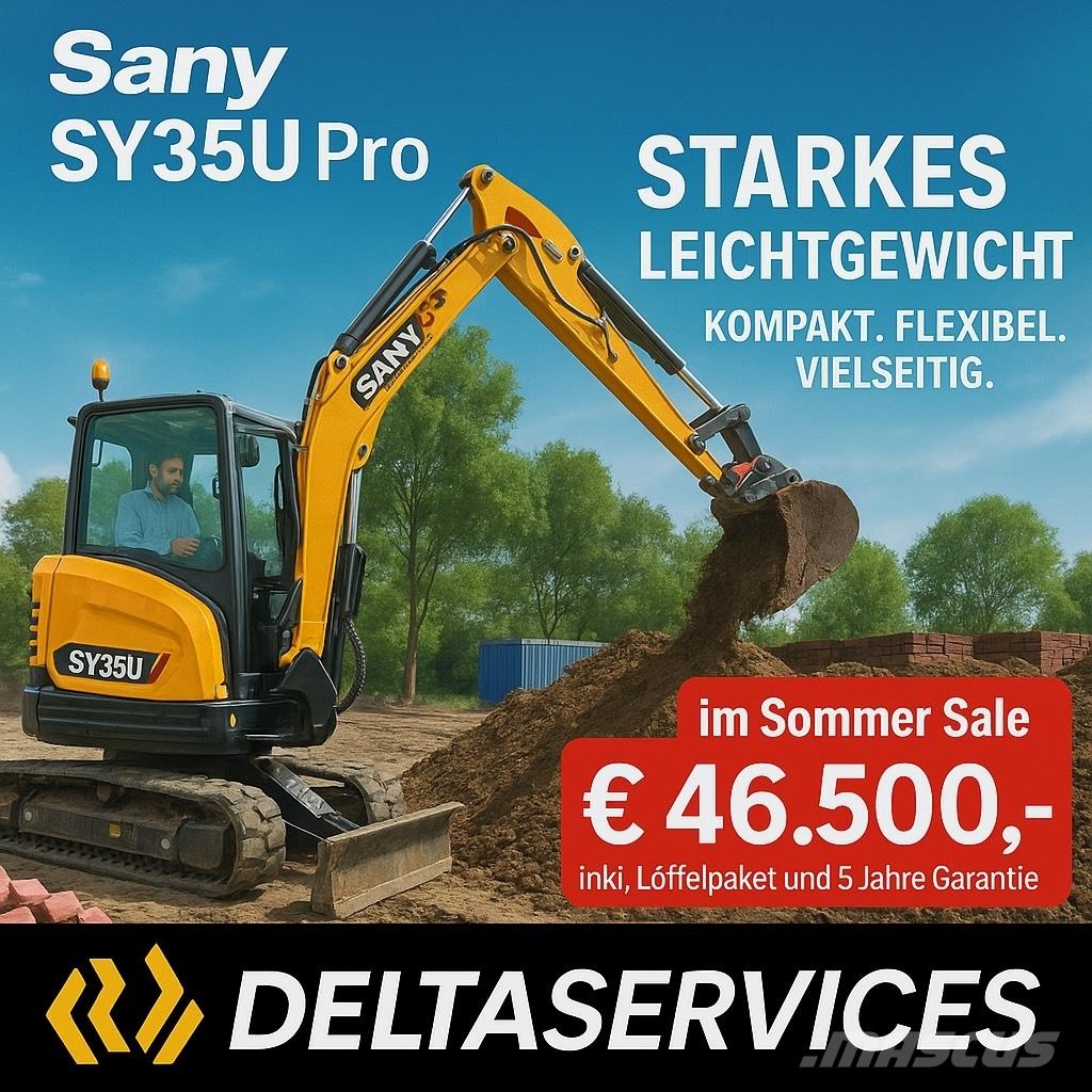 Sany SY 35 U Mini kotrók < 7t