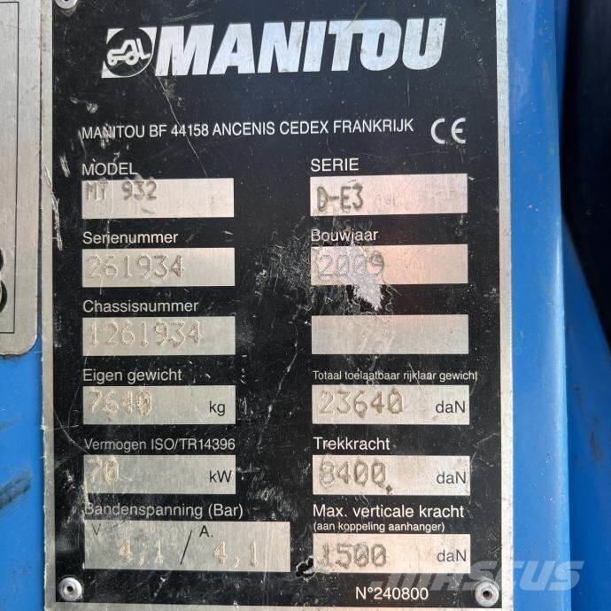 Manitou MT 932 Teleszkópos rakodók